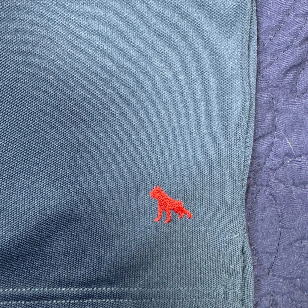 Mens Boxer & Stone‎ Blue Polo Shirt Houston Livestock Show Rodeo M